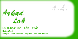 arkad lob business card